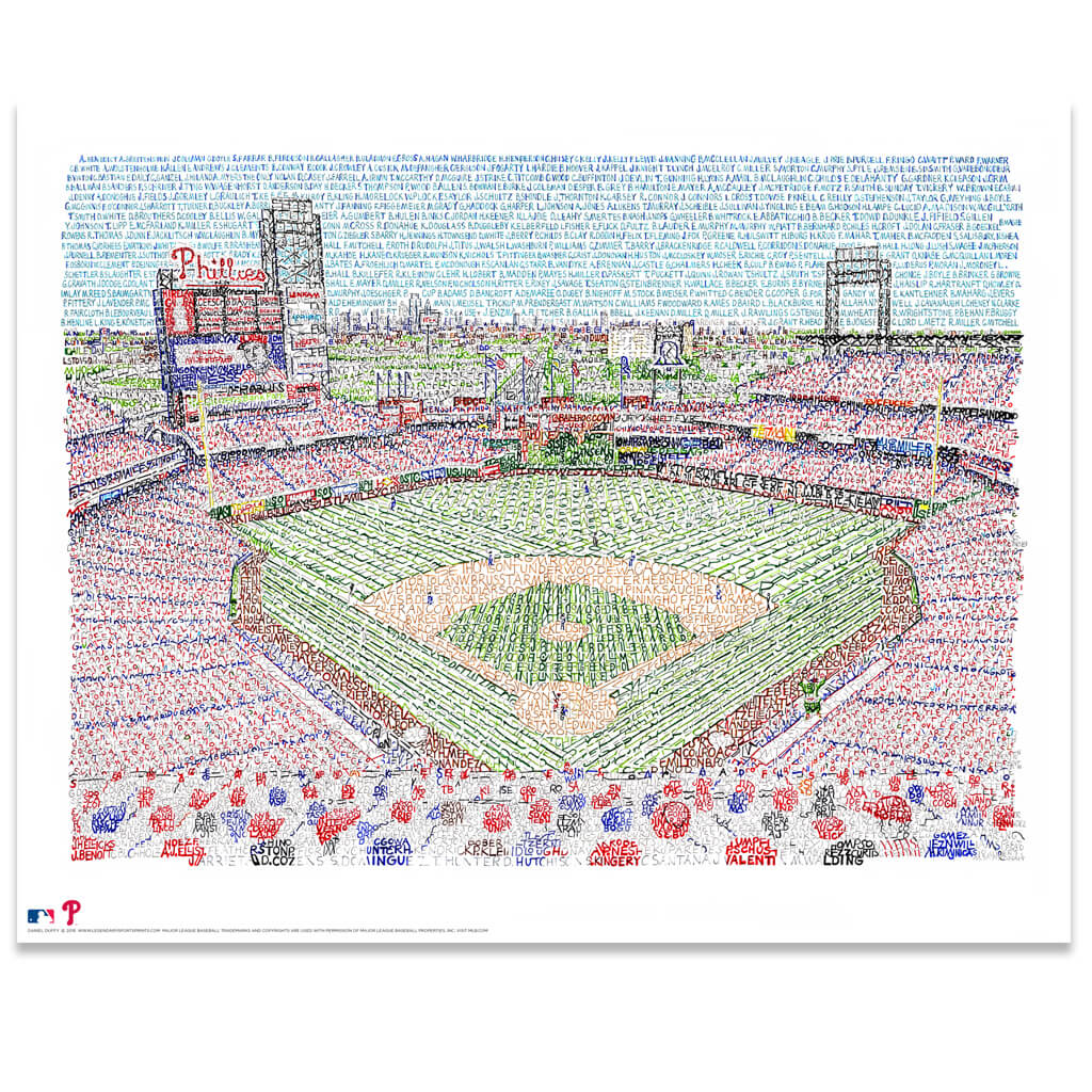 Citizens Bank Park Poster by Dan Duffy