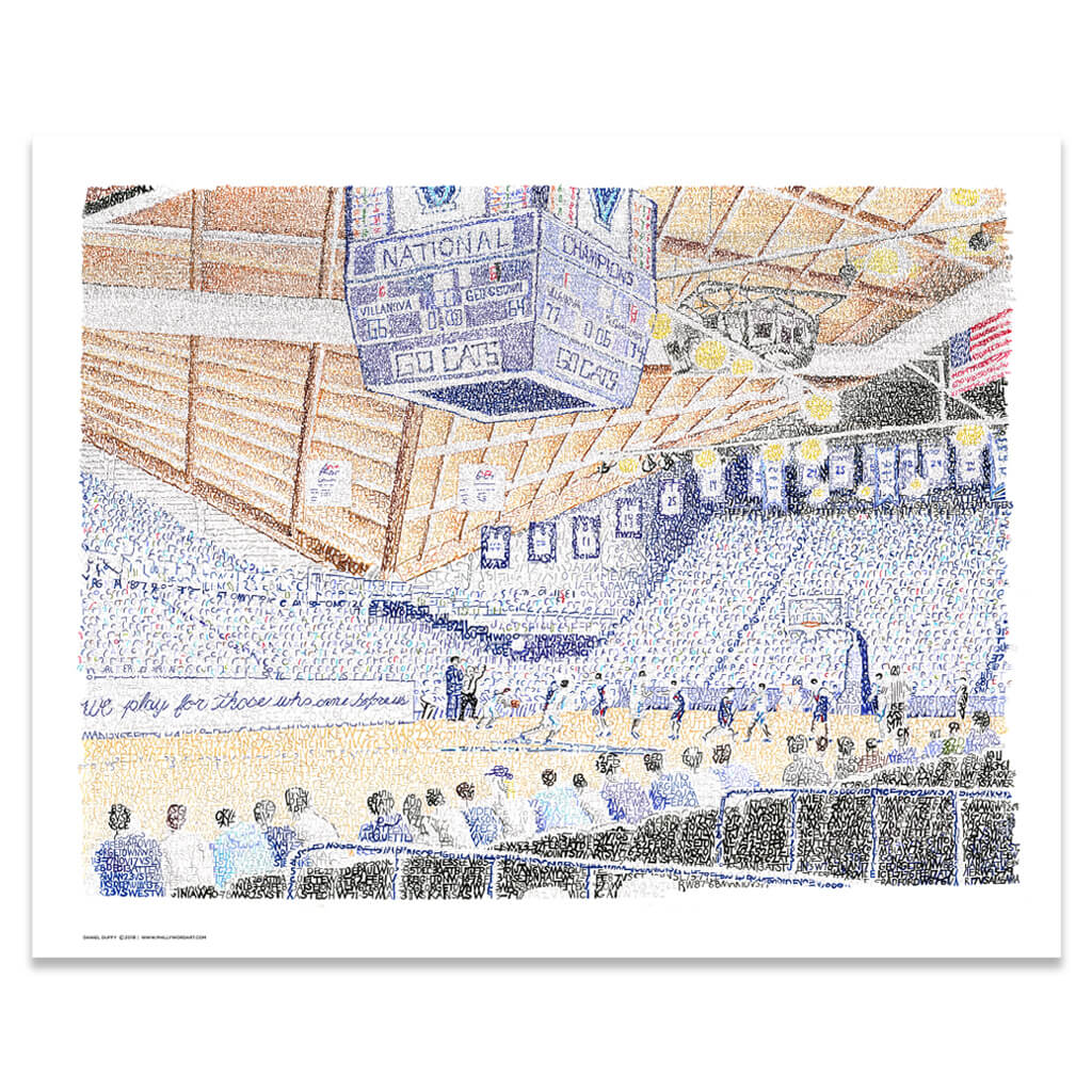 Villanova Wildcats Finneran Pavilion Poster 