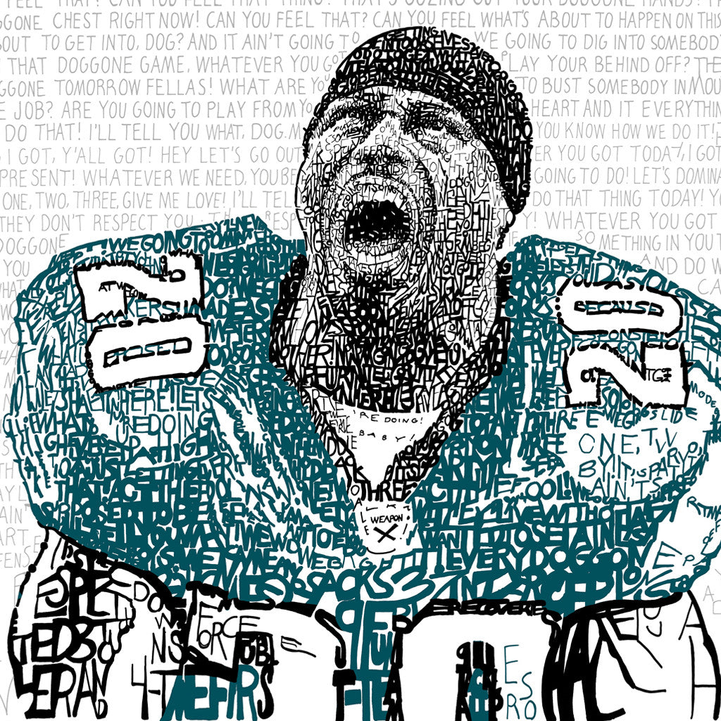 Philadelphia Eagles Brian Dawkins Wall Art Poster