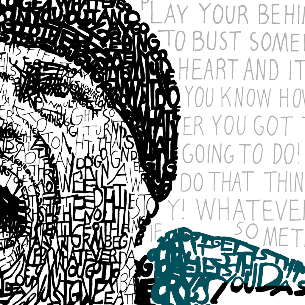 Philadelphia Eagles Brian Dawkins Word Art Poster
