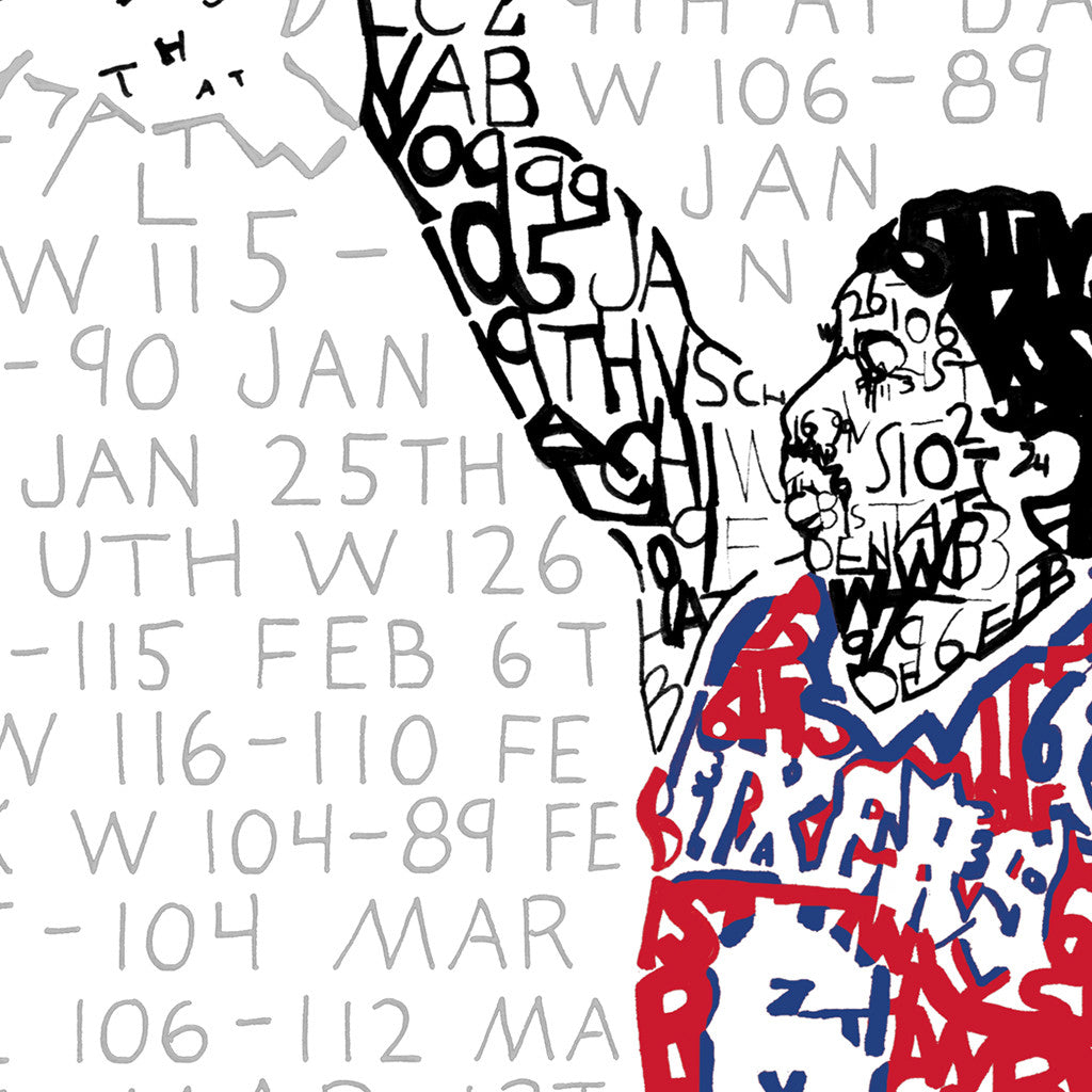 1983 Philadelphia 76ers Julius Erving Wall Decor Print