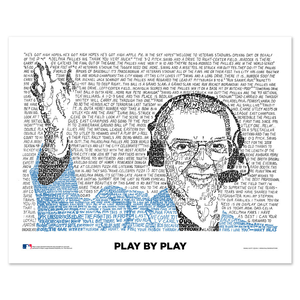 Philadelphia Phillies Harry Kalas Wall Art