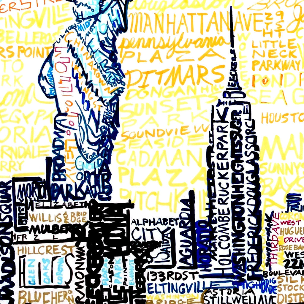 New York City Skyline Home Decor Art