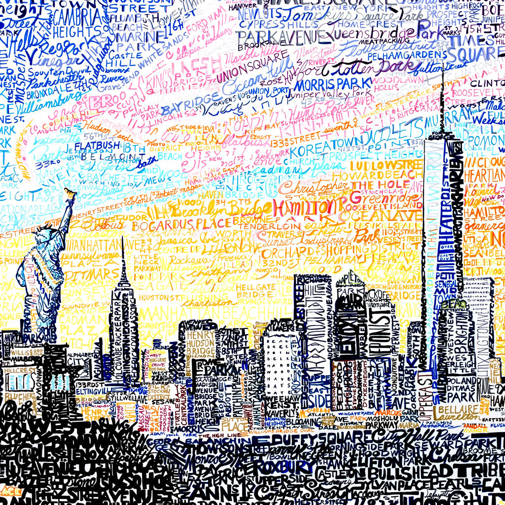 New York City Skyline Wall Art Print