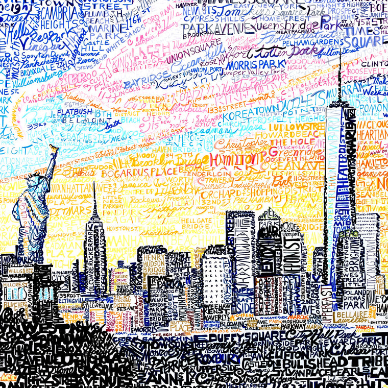 New York City Skyline Wall Art Print