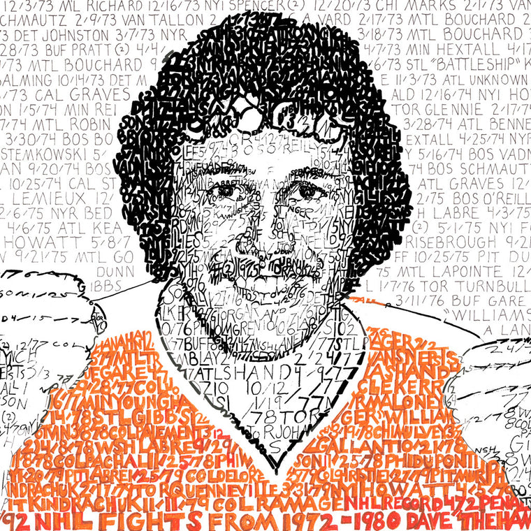 Philadelphia Flyers Dave Schultz Wall Art Poster