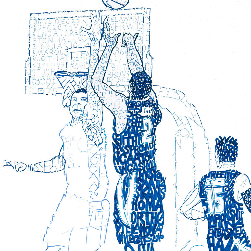 2016 Villanova Basketball National Champs Wall Art
