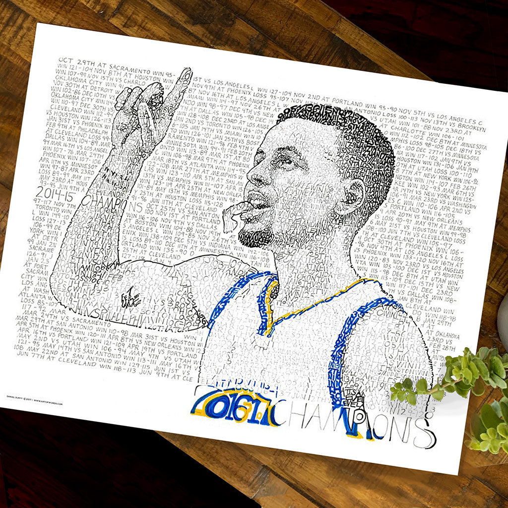 Steph Curry Word Art